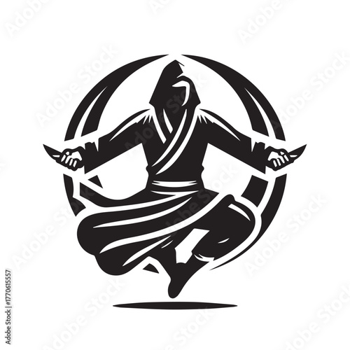 pencak silat sports logo vector