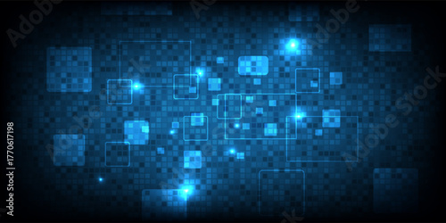 abstract rectangle digital texture dynamic design background