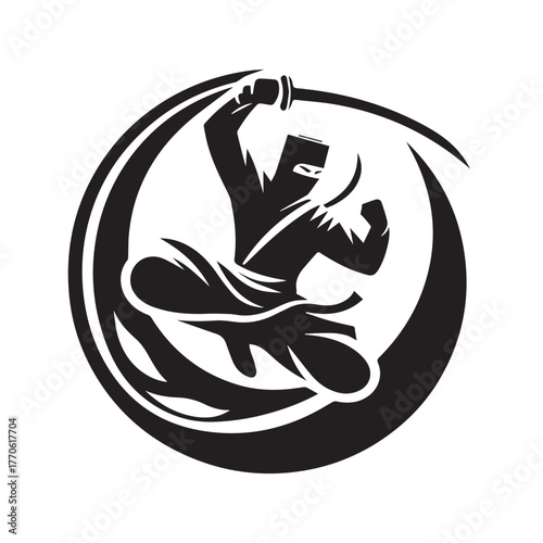 pencak silat sports logo vector