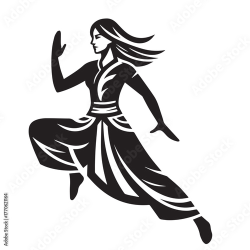 pencak silat sports logo vector