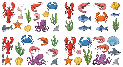 Vanilla beans in jars and package set