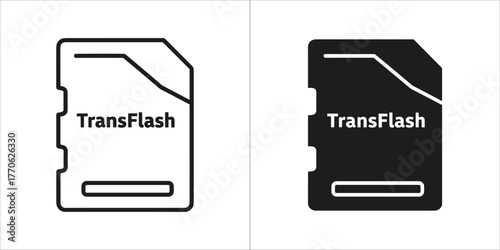 Transflash memory card icon