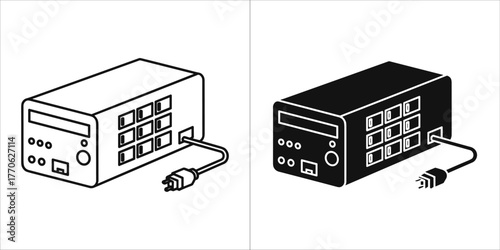 Network attached storage device with multiple ports and plug