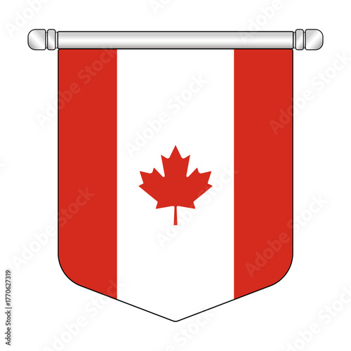 Equatorial Canada National Banner Symbol Hanging