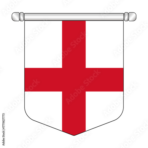Equatorial England National Banner Symbol Hanging