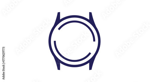 Elegant wristwatch design with a circular dial and stylish lugs.