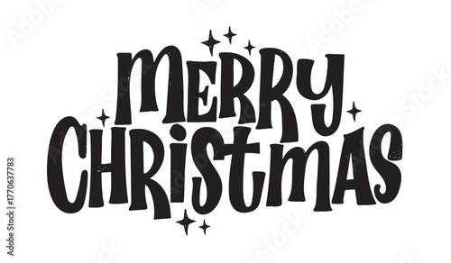 Merry Christmas and Happy New 2026 Year - cute hand drawn doodle lettering postcard. Hello 2026. Holly Jolly, Tis the season.