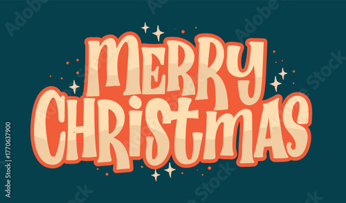 Merry Christmas and Happy New 2026 Year - cute hand drawn doodle lettering postcard. Hello 2026. Holly Jolly, Tis the season.
