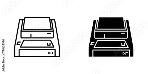 Computer tape drive icon