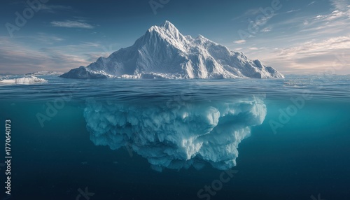Wallpaper Mural Stunning Above And Underwater Views Of An Iceberg In Greenland: Revealing Hidden Dangers And Exploring The Effects Of Global Warming Torontodigital.ca