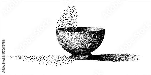 Black and white vintage ceramic candle holder design for creative art projects