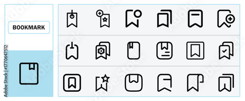 Bookmark icon and icon pack.