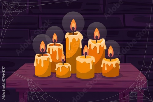halloween with candles