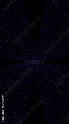 Abstract background moving stripes and flashing with shining light lines. Animation with circles	