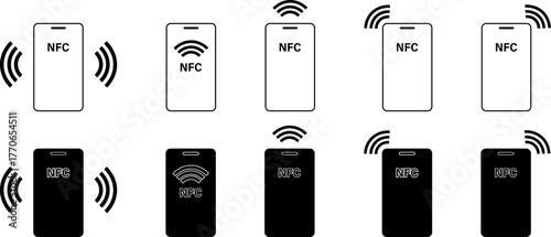 Phone with NFC Symbols