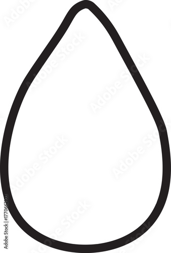 Drop Water Liquid Rain Tear Blood Oil Shape Symbol Sign Moisture Graphic Element Design Vector Illustration Icon