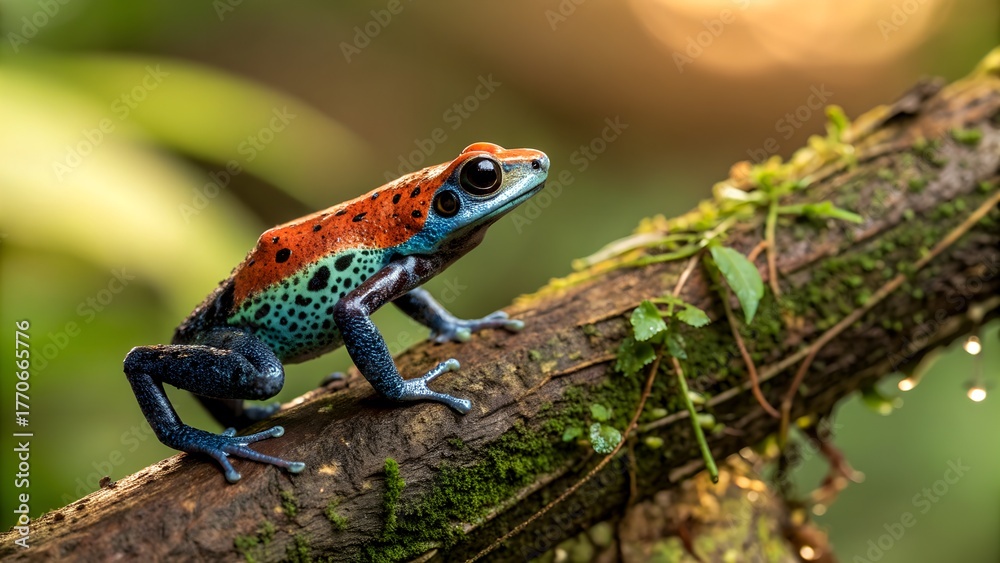 Fototapeta premium lizard on the tree