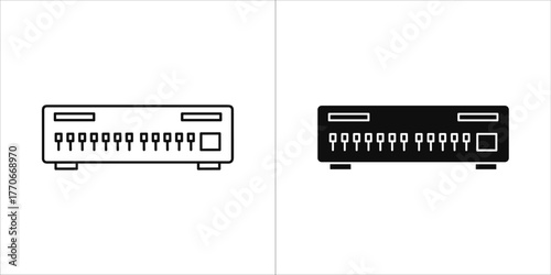 Illustration of a sound mixer, perfect for audio production