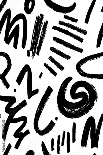 Minimalist black and white abstract arrow pattern for graphic design