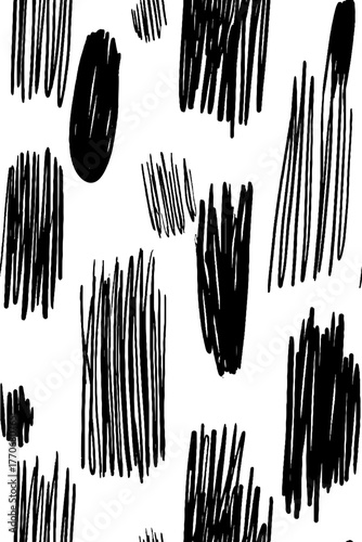Minimalist abstract black and white vertical pattern for modern design graphics