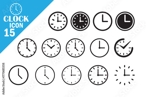 Minimal Timer, Stopwatch, and Alarm Icon Pack
