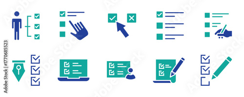 To do list line editable icon set. Contain icons related to checklist, plan, task, to do list, and more. Editable stroke. Vector illustration