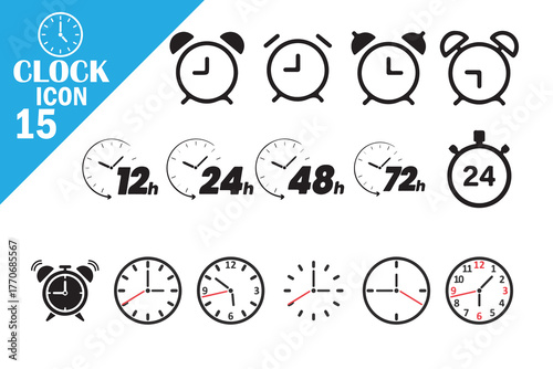 Time Concept Vector Illustration Set
