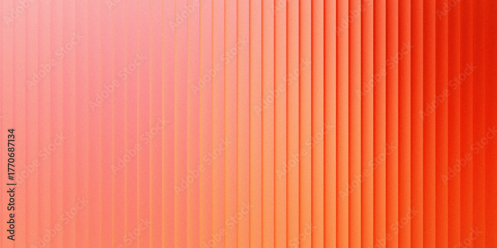 Fototapeta premium Vibrant gradient background with warm orange and pink vertical stripes for modern designs