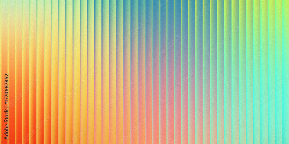 Fototapeta premium Vibrant gradient spectrum with vertical stripes in pastel rainbow colors from red to cyan