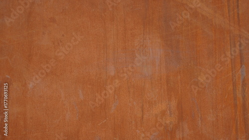 Grunge rusty orange brown industrial industry metal corten steel background t...