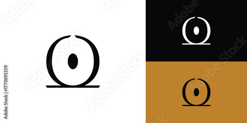 modern and Luxury O logo design