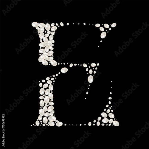 Capital Letters of English alphabet. luxury and elegant font glamour style