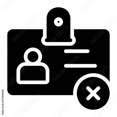 id card glyph icon