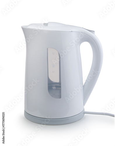 Electric kettle isolated on white.