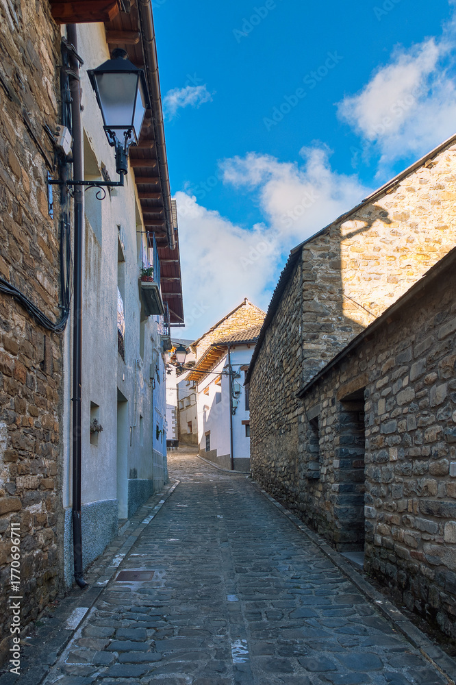 Fototapeta premium Aisa is a municipality in the Aragonese region of La Jacetania. It belongs to the judicial district of Jaca, Spain.