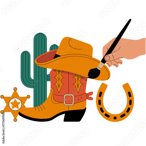 Flat Design Korean Style Crochet Flower Garland Vector, Colorful Bunting Banner with Tassels Illustration.ai