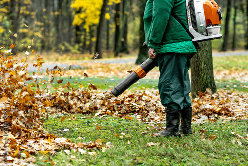 Autumn Leaf Cleaning in the Park