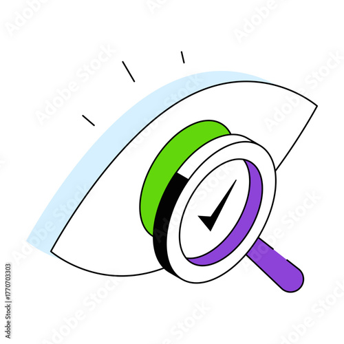 Premium download icon of search eye
