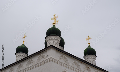 Domes of the Trinity Cathedral in the Astrakhan Kremlin