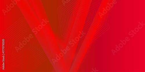 Red gradient banner background. abstract texture digital bright cover. Red polygonal background with golden lines. Landing page dynamic cover. Diagonal strips pattern. . Vector illustration .
