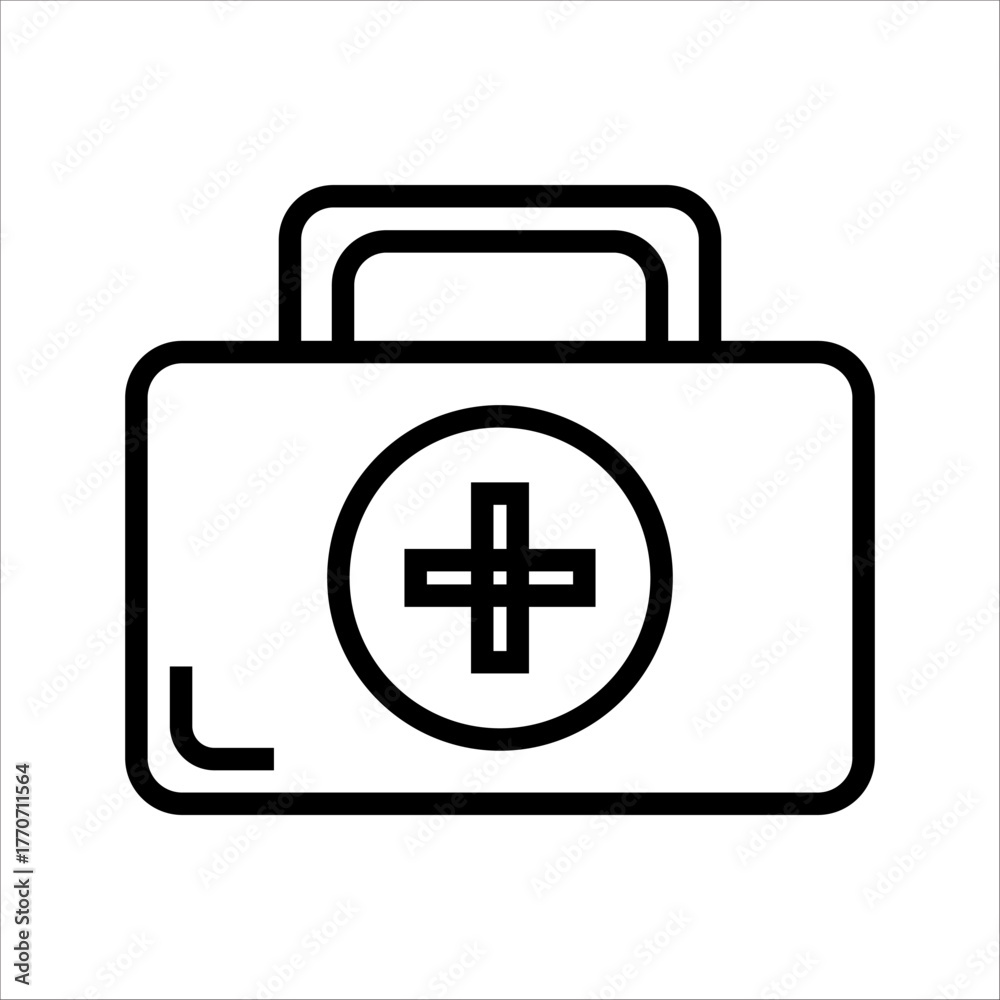 Obraz premium Medicine storage box icon