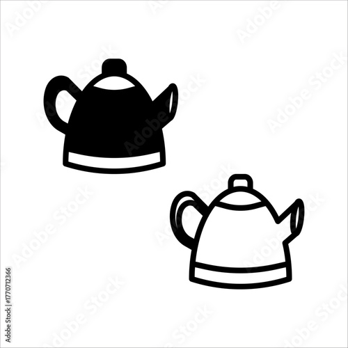 water jug icon set