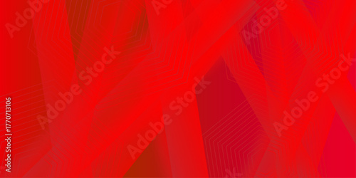 Red gradient banner background. abstract texture digital bright cover. Red polygonal background with golden lines. Landing page dynamic cover. Diagonal strips pattern. . Vector illustration .
