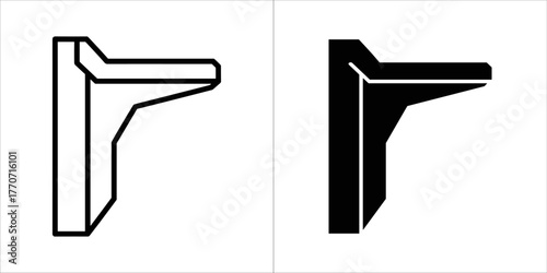 Toilet paper holder vector icon for web design and mobile app