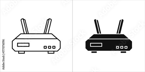 Wireless router, a device that performs the functions of a router
