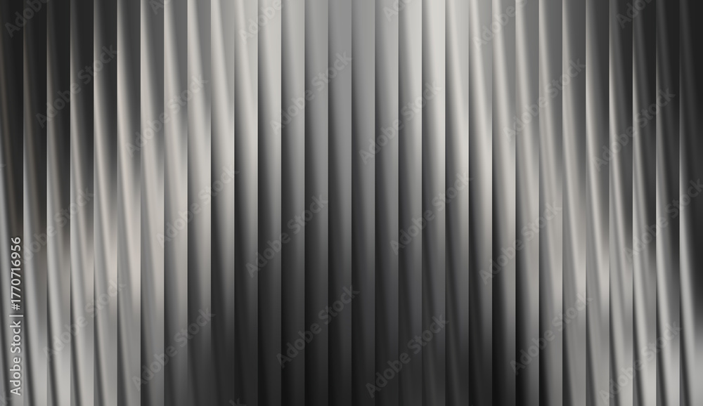 Fototapeta premium An abstract art of gray lines. The image showcases vertical lines, each varying in shade to create dimension