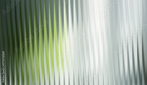 Fotografi Abstract background of vertical, light, green and gray lines creating a sense of movement