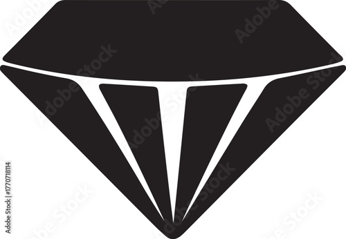 A diamond silhouette style vector icon design illustration on a white background.
