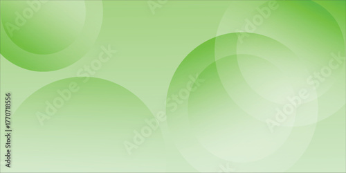 Green Abstract Background With Soft Circles And Gentle Gradient For Design Projects eps10