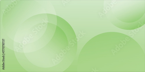 Green Abstract Background With Soft Circles And Gentle Gradient For Design Projects